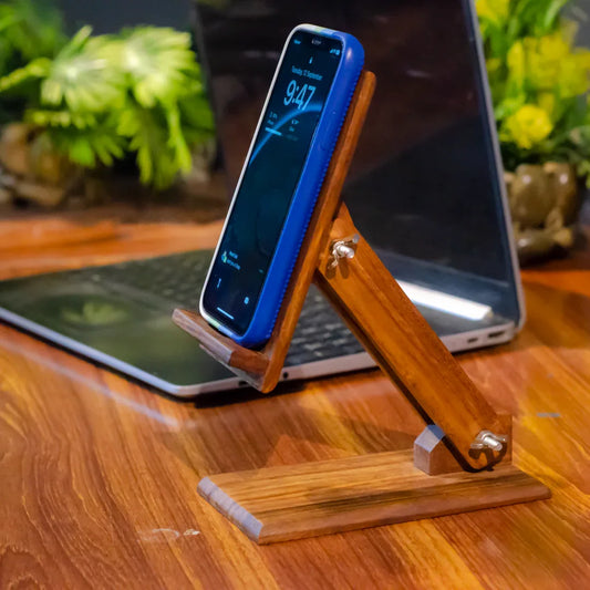Wooden Mobile Stand - Woodistan