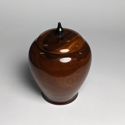 Handcrafted Wooden Candy & Dry Fruit Jar with Lid