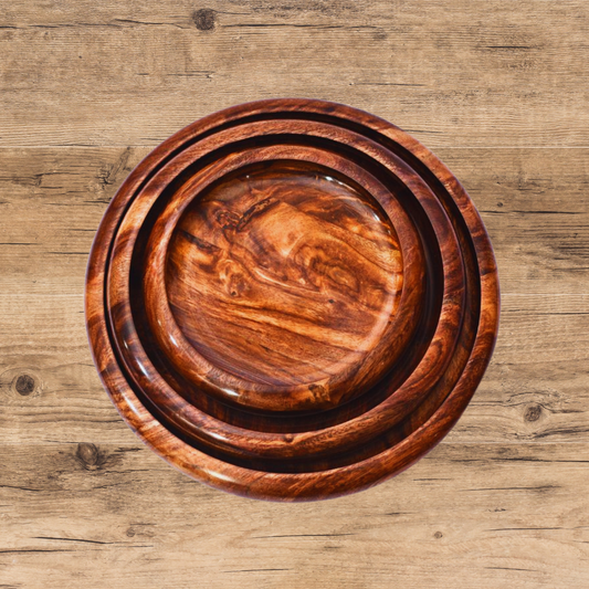 WOODEN PIZZA TRAY SET