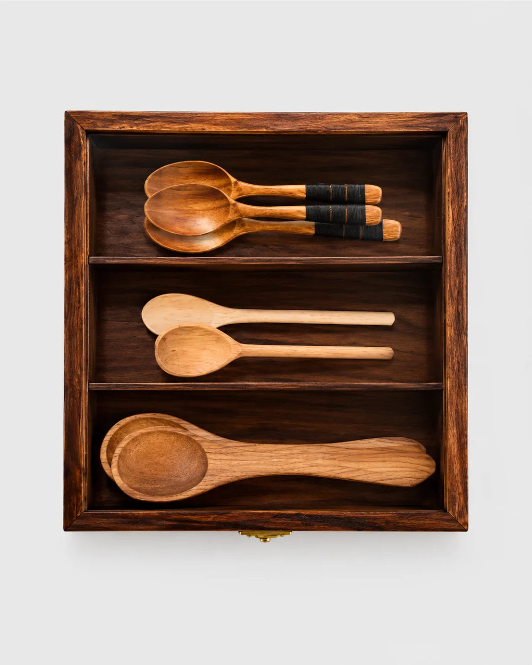 WOODEN CUTLERY BOX / COOKIES STORAGE BOX