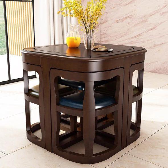 Nordic Dining Table And Chair Set Combination - Woodistan
