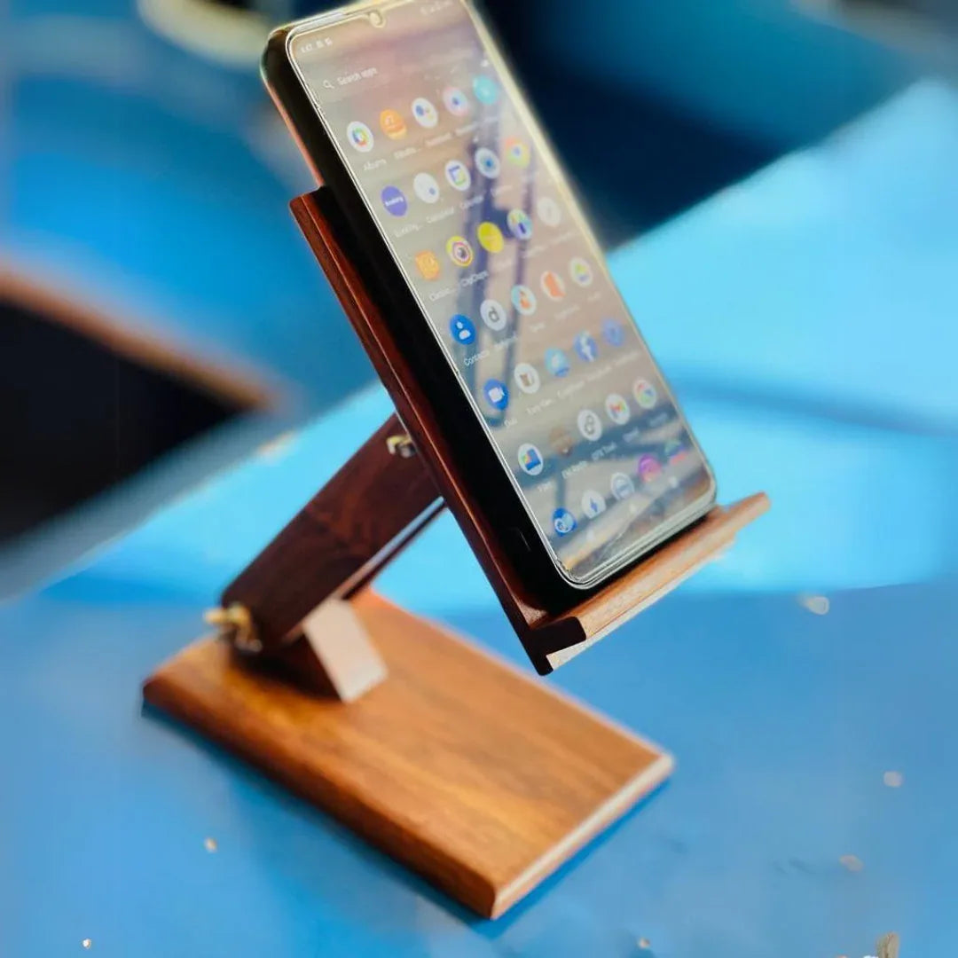 Wooden Mobile Stand - Woodistan