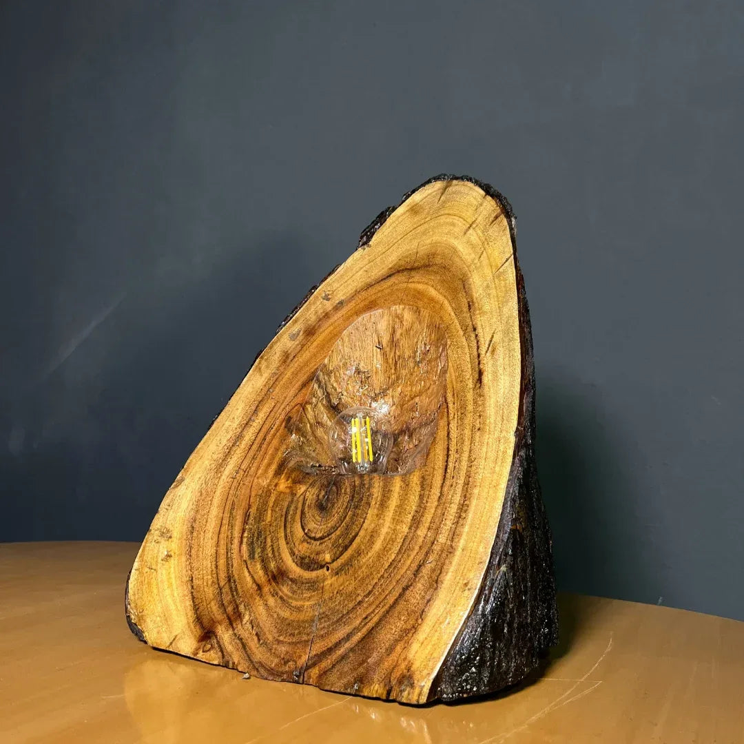 The Summit Lamp – Handcrafted Live Edge Lamp - Woodistan