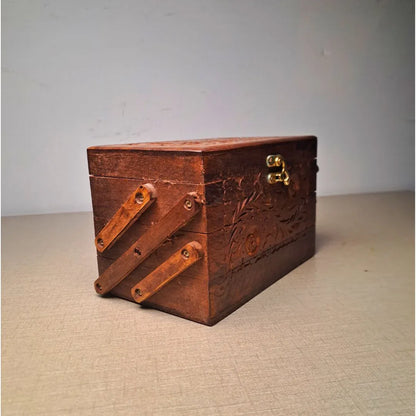 Set of 3 Hand Carved Wooden Jewelry Boxes - Timeless Elegance - Woodistan