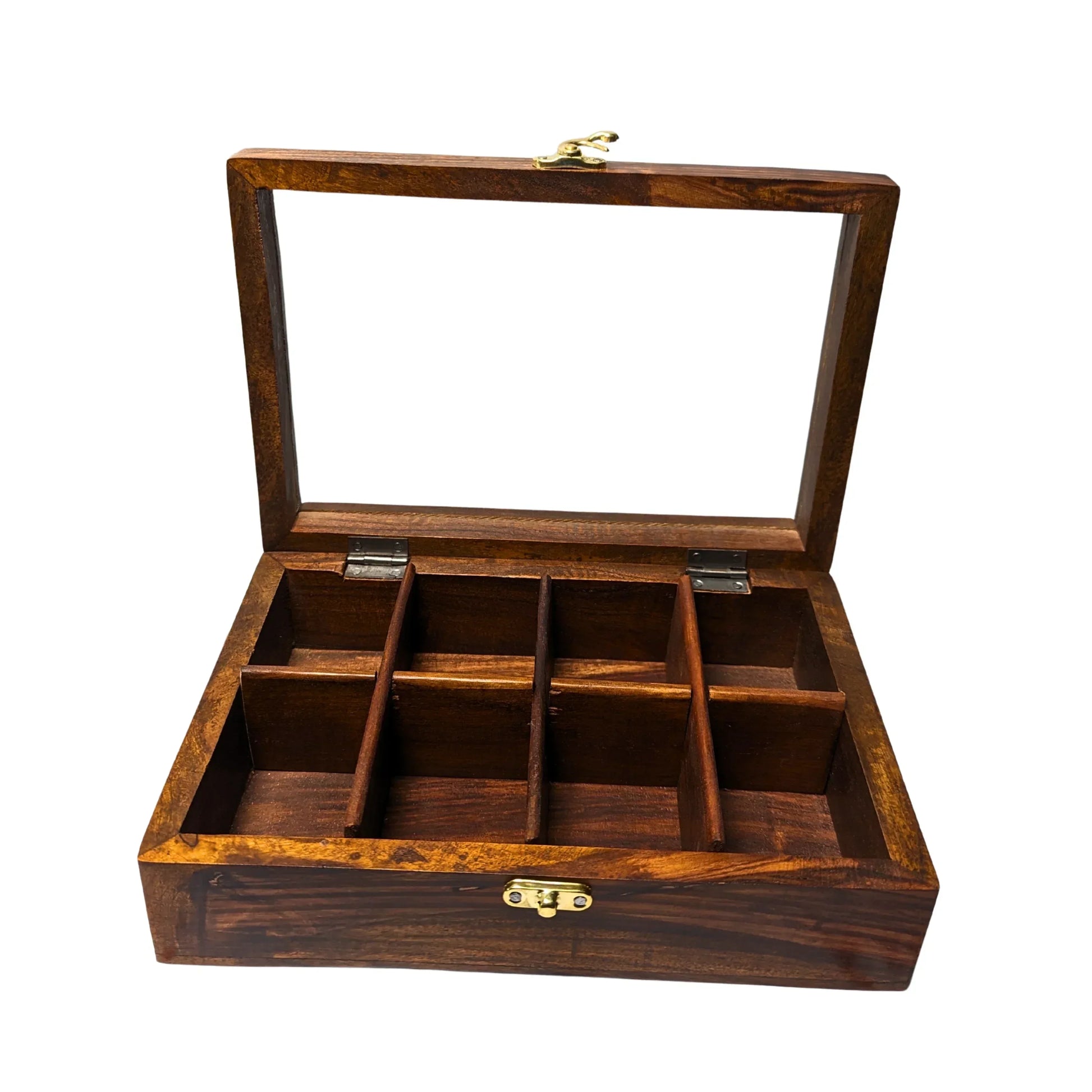 8 Portion Handmade Wooden Spices Box - Woodistan