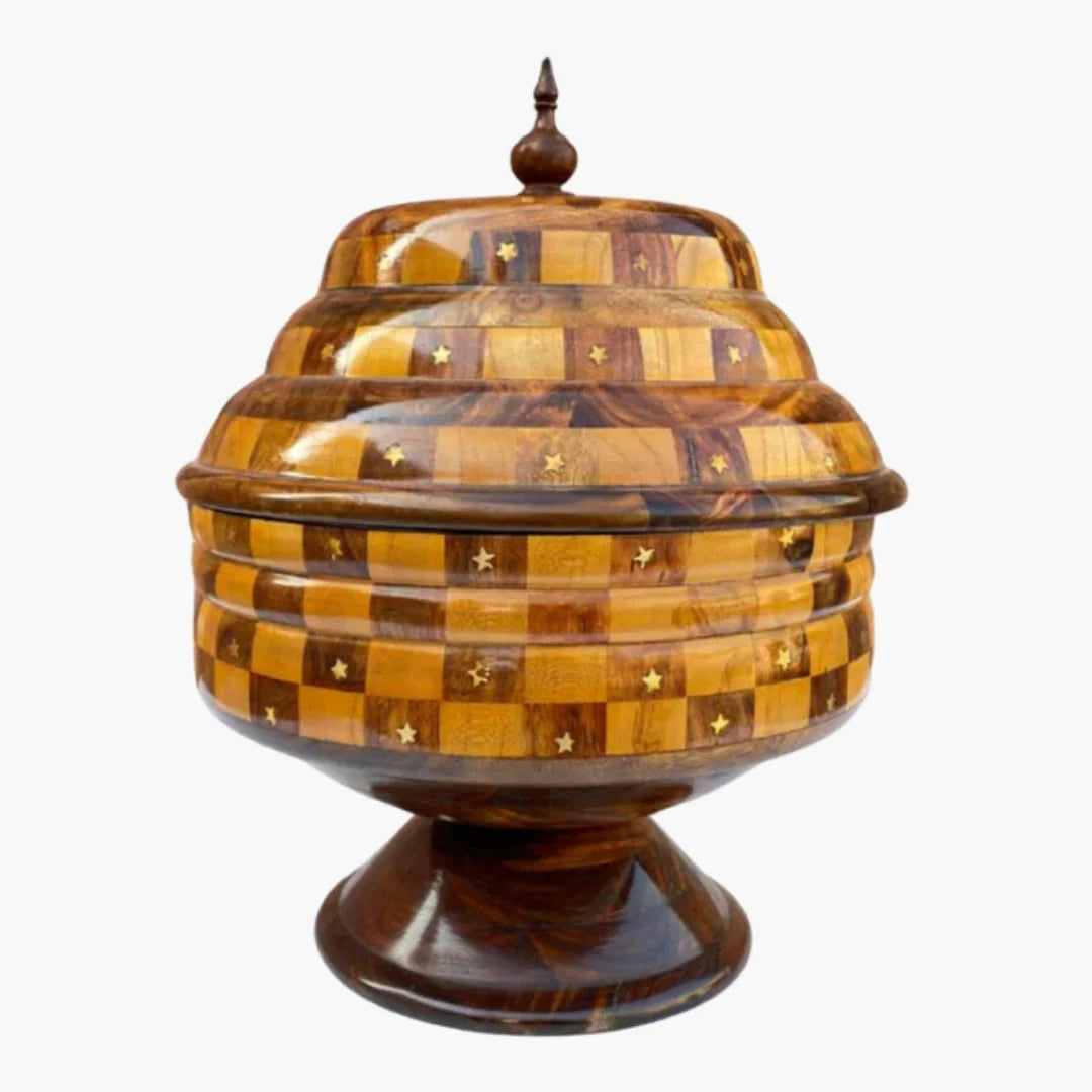 Checkered Hotpot with Brass Artistry