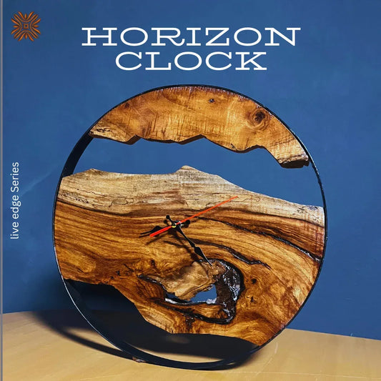 The Horizon Live Edge Clock - Woodistan