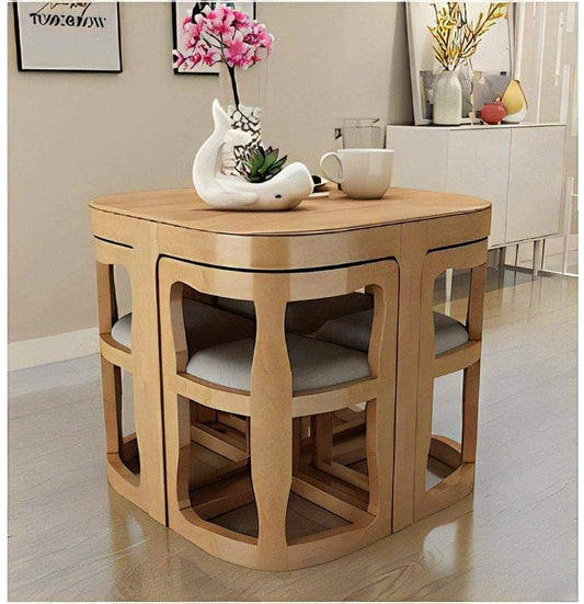 Nordic Dining Table And Chair Set Combination - Woodistan