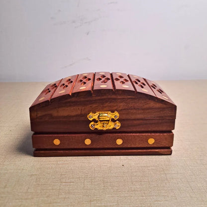 Set of 3 Wooden Jewelry Boxes "Heritage Chest Trio" - Woodistan