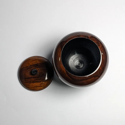 Handcrafted Wooden Candy & Dry Fruit Jar with Lid