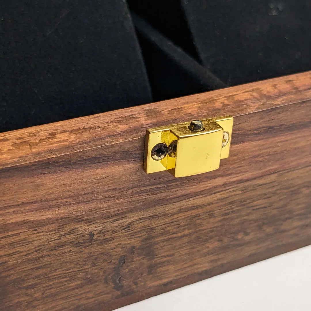 Wooden Watch Box with Glass Lid & Shape-Holding Cushions – Organizer for 5 Watches