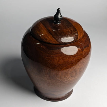 Handcrafted Wooden Candy & Dry Fruit Jar with Lid