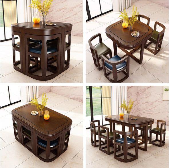 Nordic Dining Table And Chair Set Combination - Woodistan