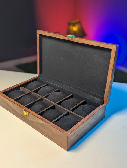 Wooden Watch Organizer Box - for 10 Watches