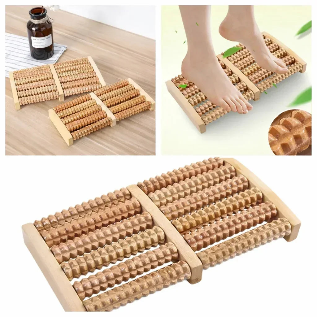 Wooden Foot Roller Massager – Natural Wood Relaxation Tool - Woodistan
